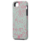 夏のかわいい花パターン Case-Mate iPhoneケース (裏面左)