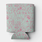 夏のかわいい花柄 缶クーラー (裏面)