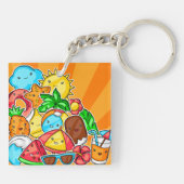 夏のかわいい キーホルダー (裏面)