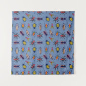 夏のかわいらしパターン タペストリー (正面)