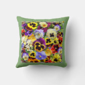 夏のかわいらしパンジー クッション (裏面)