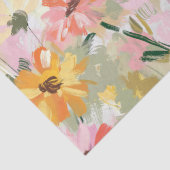 夏のかわいらしフローラ水の色ピーチデコップページ 薄葉紙 (詳細)