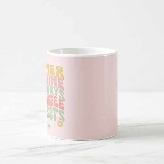 夏のことわざレトロビーチアイスコーヒースンセット コーヒーマグカップ (中央)