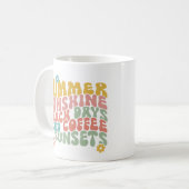 夏のことわざレトロビーチアイスコーヒースンセット コーヒーマグカップ (正面左)