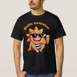 夏のご挨拶 ベビーボディスーツ Tシャツ