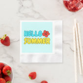 夏のご挨拶 ペーパーナプキン 縁ありカクテルナプキン (インサイチュ)