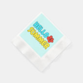 夏のご挨拶 ペーパーナプキン 縁ありカクテルナプキン (角)