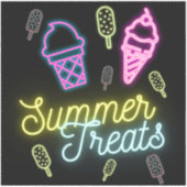 夏のご褒美 ネオン アイスポップ シール (正面)