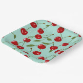 夏のさくらんぼ ペーパープレート (傾斜あり)