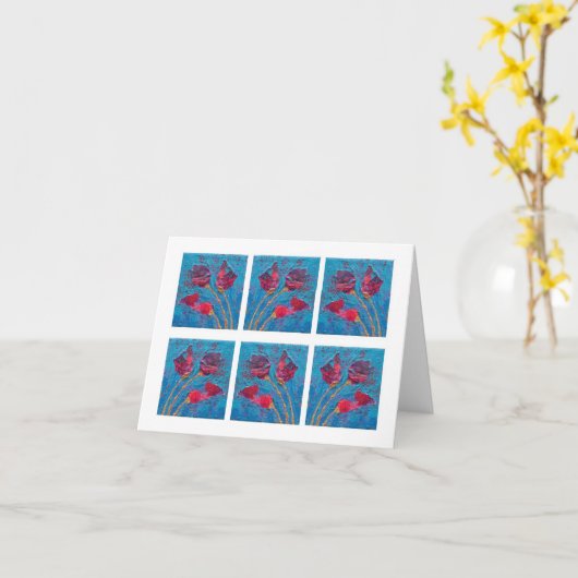 夏のしぶき カード (黄色い花)