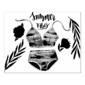 夏のつる植物ビキニゴム印 ラバースタンプ (インプリント)