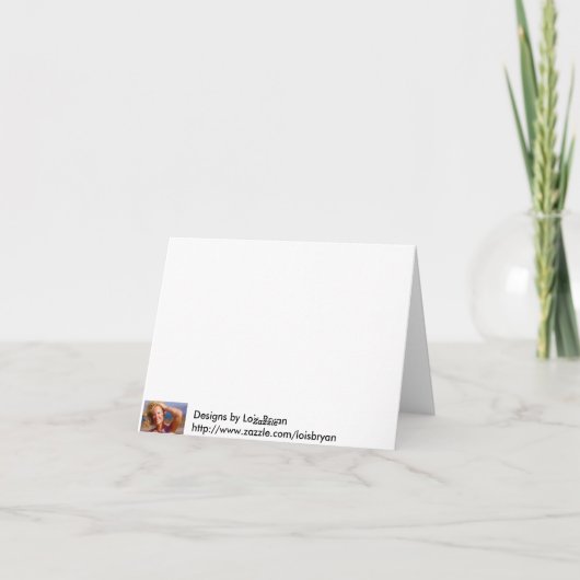 夏のとうもろこし畑のブランクNotecard カード (裏面)