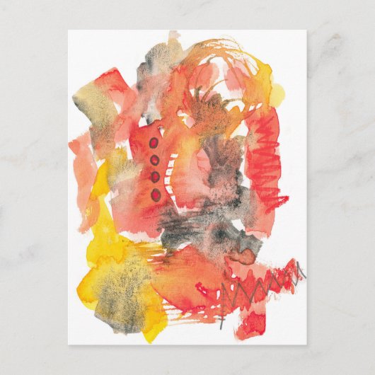 夏のはがきの終了 ポストカード (正面)