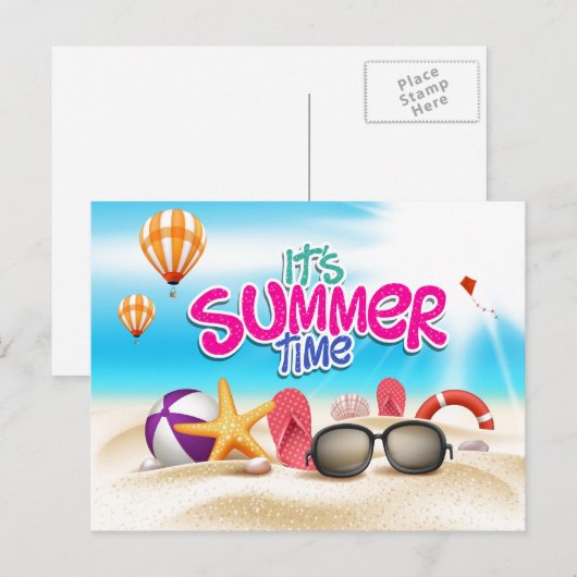 夏のはがき ポストカード (正面/裏面)