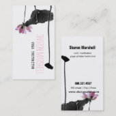 夏のはす東洋の禅の写真撮影 名刺 (正面/裏面)