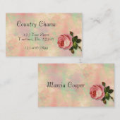 夏のばら色の名刺 名刺 (正面/裏面)