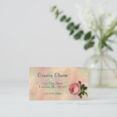 夏のばら色の名刺 名刺 (スタンド正面)