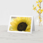 夏のひまわりオーガニックあいさつ空白のきカード カード (黄色い花)