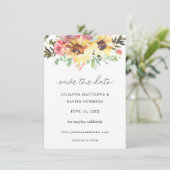 夏のひまわりフローラ保存日 セーブザデート (スタンド正面)