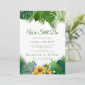 夏のひまわりリースの誓い更新招待状 招待状 (スタンド正面)