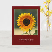 夏のひまわり折りグリーティングカード カード (黄色い花)