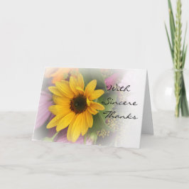 夏のひまわり折りグリーティングカード カード