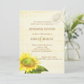 夏のひまわり結婚のリハーサルディナー 招待状 (スタンド正面)