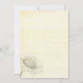 夏のひまわり結婚のリハーサルディナー 招待状 (裏面)