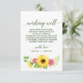 夏のひまわり結婚の願い事 エンクロージャーカード (スタンド正面)