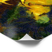 夏のひまわり芸術的スタイル ポスター (コーナー)