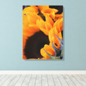 夏のひまわり キャンバスプリント (インサイチュ (ウッドフロア))