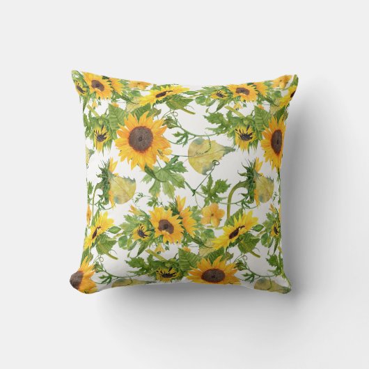 夏のひまわり クッション (正面)