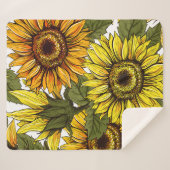 夏のひまわり。 シェルパブランケット (正面(横))