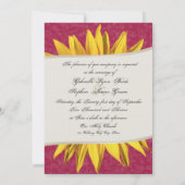 夏のひまわ結婚り 招待状 (裏面)