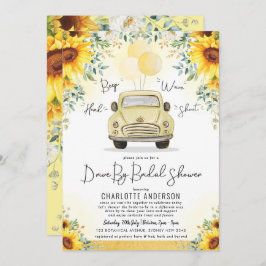 夏のひま鮮やかわりドライブバイブライダルシャワー 招待状