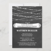 夏のひもライツ、黒板卒業パーティー 招待状 (正面)