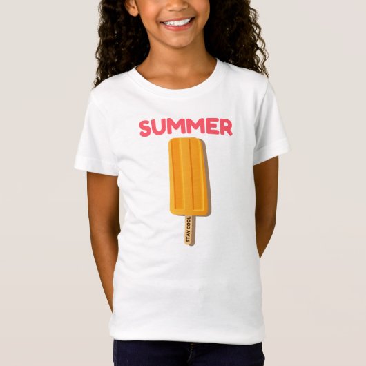 夏のぷりんとステイ・クール ガールズTシャツ Tシャツ (正面)