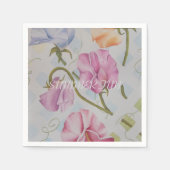 夏のような甘いエンドウ スタンダードカクテルナプキン (正面)