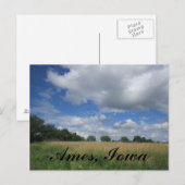 夏のアイオワプレーリーエイムズ、アイオワポストカード ポストカード (正面/裏面)