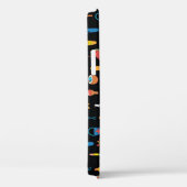 夏のアイコン黒のシームレスな背景 Case-Mate iPhoneケース (裏面 / 右)