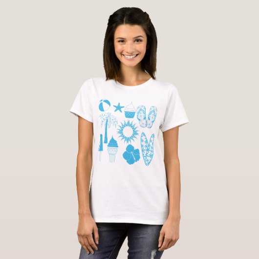 夏のアイコン Tシャツ (正面フル)