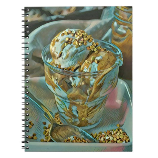夏のアイスクリームコーン ノートブック (正面)