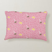 夏のアイスクリームパターン アクセントクッション (裏面)