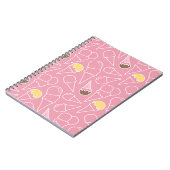 夏のアイスクリームパターン ノートブック (左側)