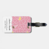 夏のアイスクリームパターン ラゲッジタグ (裏面横)