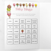 夏のアイスクリーム写真パーティー 三つ折り招待状 (内部最初)