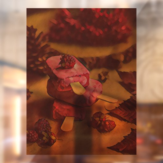 夏のアイスクリーム好き ウィンドウサイン (シート2)