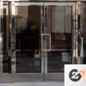 夏のアイスクリーム好き ウィンドウサイン (オフィスドア)