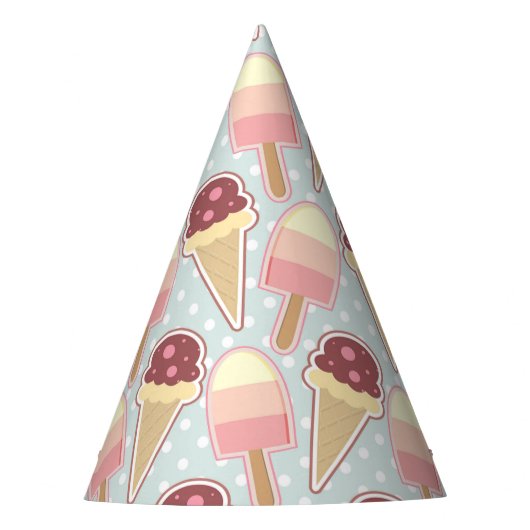 夏のアイスクリーム パーティーハット (正面)