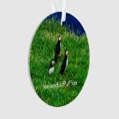 夏のアイスランドパフィン オーナメント (正面)